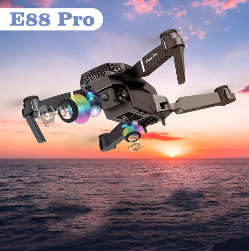SkyPro E88™:🎥📸4K UltraHD Doble Cámara para tomas de alto nivel